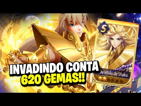INVADIR UMA CONTA COM 620 INVOCAÇÃO ATRAS DO SHAKA ARAYASHIKI - Saint Seiya : Awakening