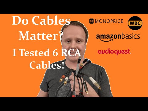 Do RCA Cables Matter? Which One is the Best? Audioquest Monoprice Amazon Basics World's Best Cables