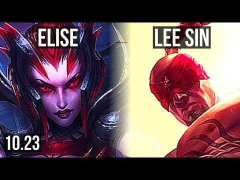 ELISE vs LEE SIN (JUNGLE) | 17/3/5, 1200+ games, Legendary, 900K mastery | BR Grandmaster | v10.23