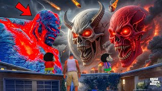 Download lagu The Moon Wakes Up! Lava God Saves Los Santos | Franklin And Shinchan in GTA 5 bangla Gameplay mp3