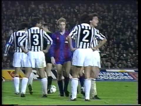 05/03/1986 European Cup Quarter Final 1st leg BARCELONA v JUVENTUS