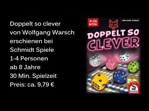Doppelt so clever von Wolfgang Warsch - Brettspiel -  Review inkl. Let´s Play - Die Brettspieltester
