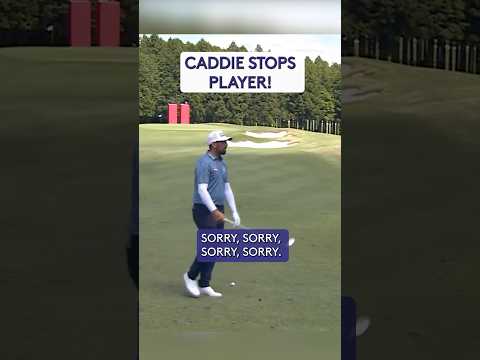 Player STOPPED by caddie 👀 HQDEFAULT Thumbnail