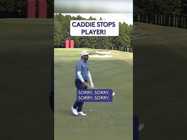 Player STOPPED by caddie 👀 SDDEFAULT Thumbnail