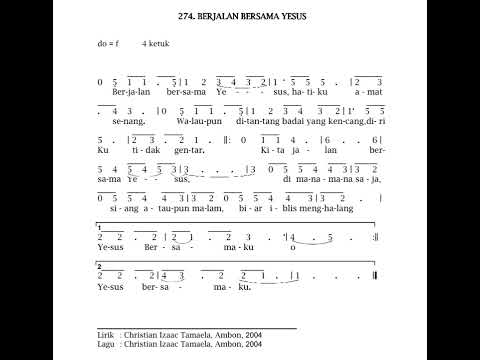 Nyanyian GPM 274 Berjalan Bersama Yesus