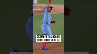 A HISTORIC SEASON FOR KAZUMA OKAMOTO AS HE TIES THE BLUE JAYS’ ROOKIE HOME RUN RECORD???? #MLB