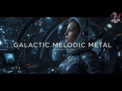 4 Hours 🚀 Galactic Voyage: Instrumental Melodic Metal for Cosmic Focus | Metal Girl Viral