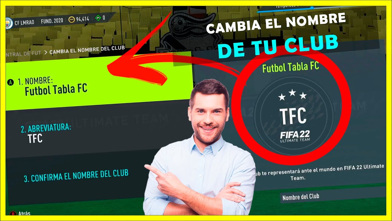 ✅🎮 Como CAMBIAR EL NOMBRE DEL CLUB en FIFA 22 Ultimate Team