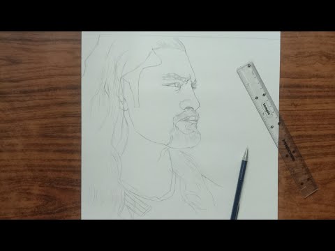 How to draw Roman Reigns 🔥 easy method for draw outlines ...