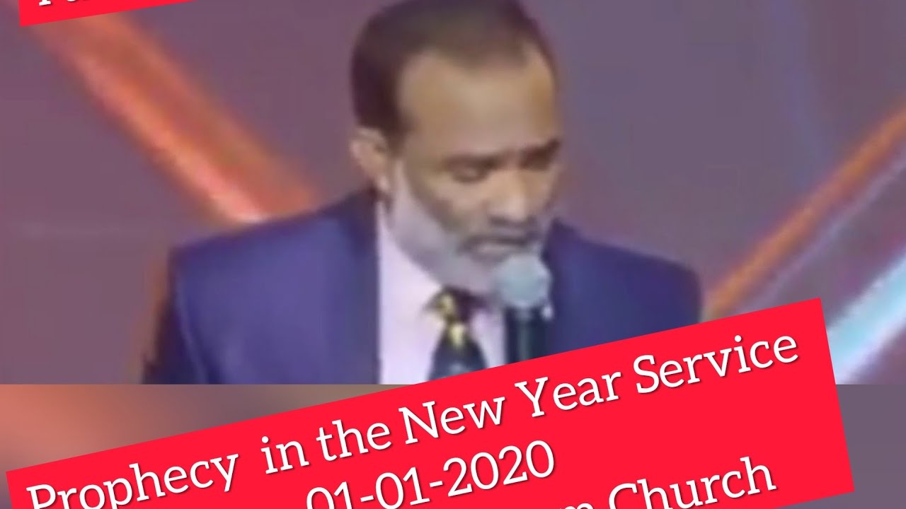 Pastor  Sadhu Solomon  prophecy on 1st January 2020 at Chennai Vangaram church during New Year service.