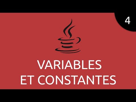Java 4 variables et constantes