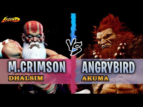 SF6 ▰ Dhalsim ( Mister Crimson ) Vs. Akuma ( Angrybird )『 Street Fighter 6 』
