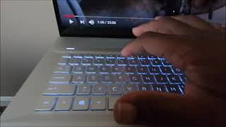 How to turn on HP laptop back lit key board