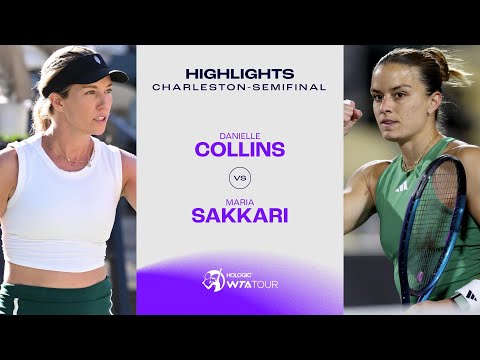Теннис Maria Sakkari vs. Danielle Collins | 2024 Charleston Semifinal | WTA Match Highlights