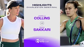 Теннис Maria Sakkari vs. Danielle Collins | 2024 Charleston Semifinal | WTA Match Highlights