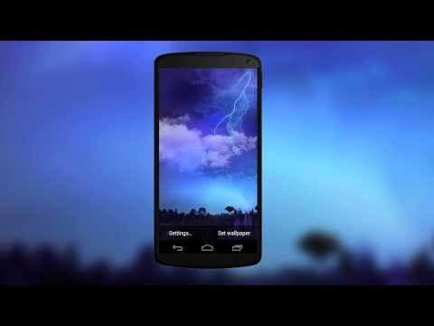 Lightning Storm Live Wallpaper Video