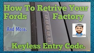 How To Retrieve Ford F150 Factory Keyless Entry Code. No Tool Hack Works On F-150 And Other Models.