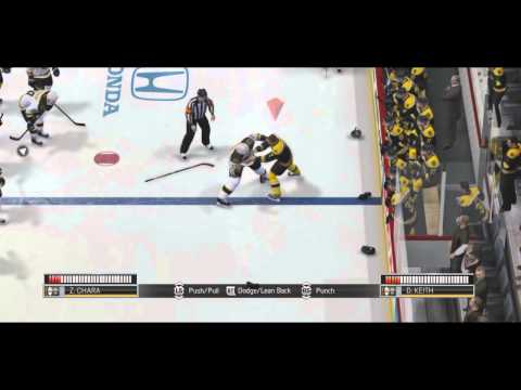 NHL 14: Chara Gets KO'd by Keith in Heavyweight Fight!