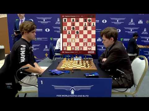 Final Moments: Magnus Carlsen vs Vladislav Artemiev | FIDE World Blitz Championship 2023 #chess
