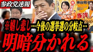 ※嬉し悲し【参政党 神谷宗幣】選挙結果に明暗分かれる…今後の選挙選について語ります。。。
