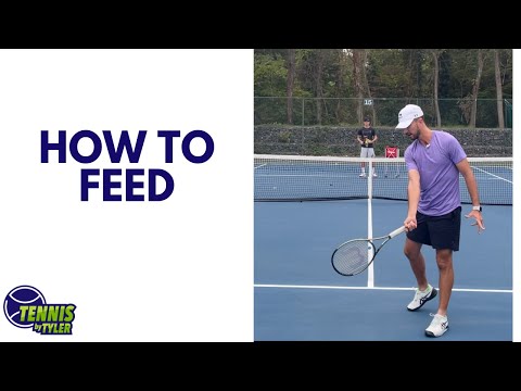 How to feed tennis balls