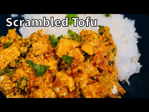CREAMY SCRAMBLED TOFU RECIPE (Indian Style) - TOFU BHURJI (Vegan Tofu Recipe)