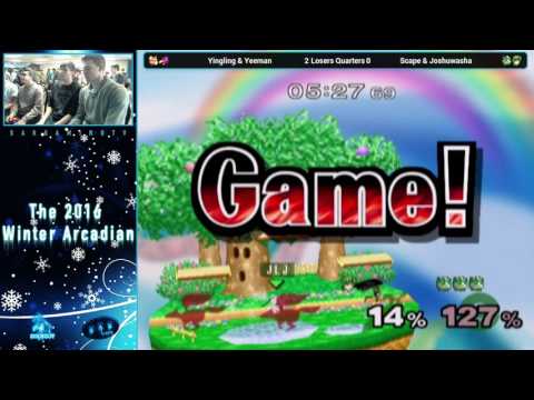 Winter 2016 Melee Arcadian Doubles Losers Quarters - Yingling & Yeeman vs Scape & Joshuwasha
