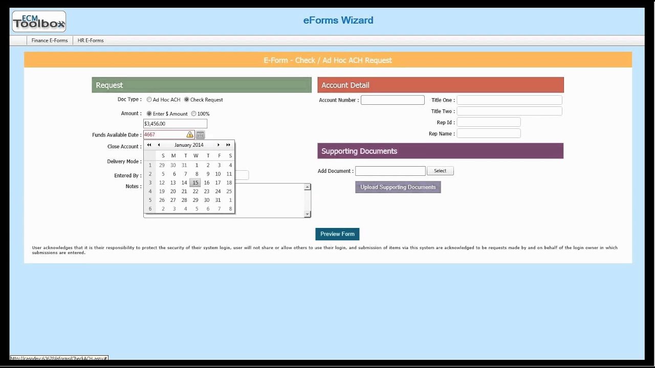 E-Forms Wizard from ECM Toolbox
