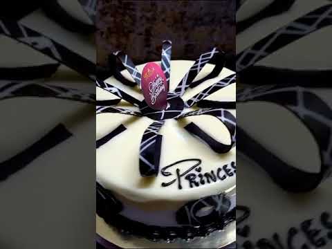 white chocolate cake | Fancy cake designs| Happy Birthday Princess umaiza sadiq #cake #hulchal #Hyd