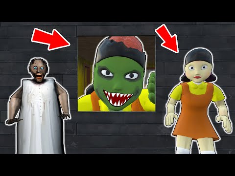 Granny vs Squid Game vs Zombie - funny horror animation (30 minutes with Granny)