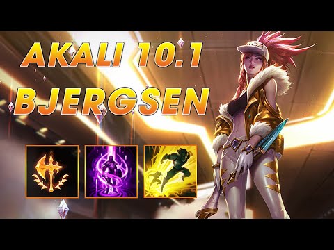 Bjergsen Akali Mid vs Leblanc - NA Master Patch 10.1