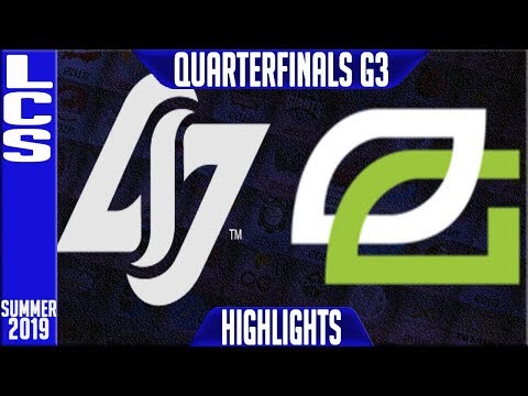 CLG vs OPT Highlights Game 3 | LCS Summer 2019 Playoffs Quarterfinals | CLG vs Optic Gaming