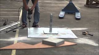 Base Hinge Installation - Giant Umbrella