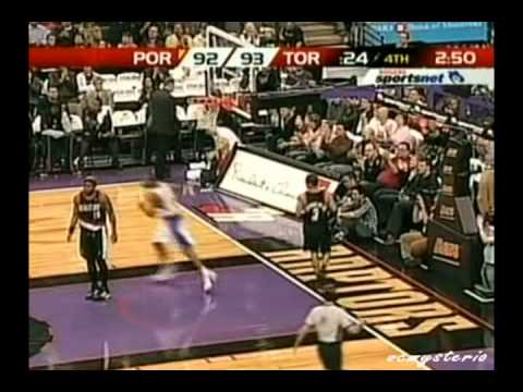 Vince Carter 25-8-8 vs. Blazers (11.07.04) - Clutch 3point Shot