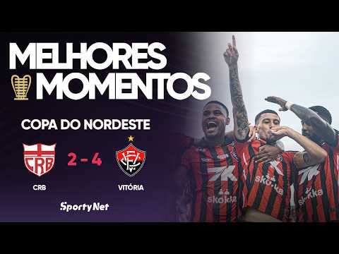 Gols e lances de CRB x Vitória