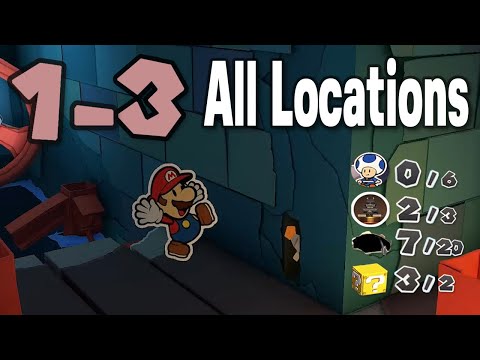 🌠 1-3 : Graffiti Underground - All Collectible Locations - Paper Mario : The Origami King