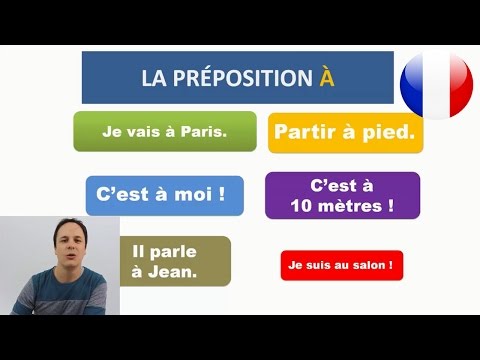 French prepositions: À