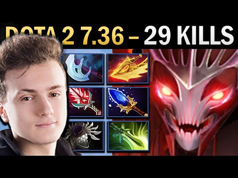 Spectre Gameplay Miracle with 29 Kills and Radiance - Dota 7.36