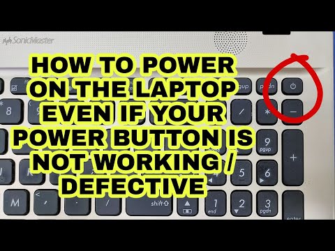 ASUS LAPTOP HOW TO POWER ON IF THE POWER BUTTON IS DEFECTIVE