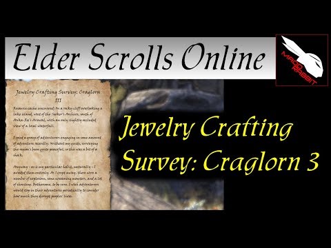 Eso Craglorn Survey Map Steam Community :: Video :: Jewelry Crafting Survey: Craglorn 3 [Elder  Scrolls Online] Eso