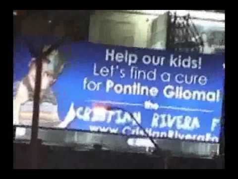 Video of Cristan Rivera Foundation Billboard At Night