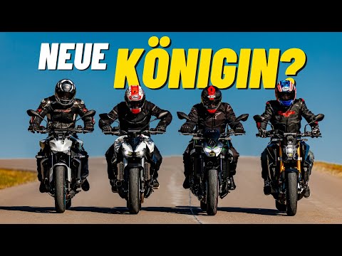 Honda CB1000 Hornet compared with Kawasaki Z900, Suzuki GSX-S 1000 and Yamaha MT-09