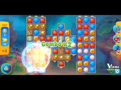 Fishdom. 8997 level no boosters and diamonds. 16 moves