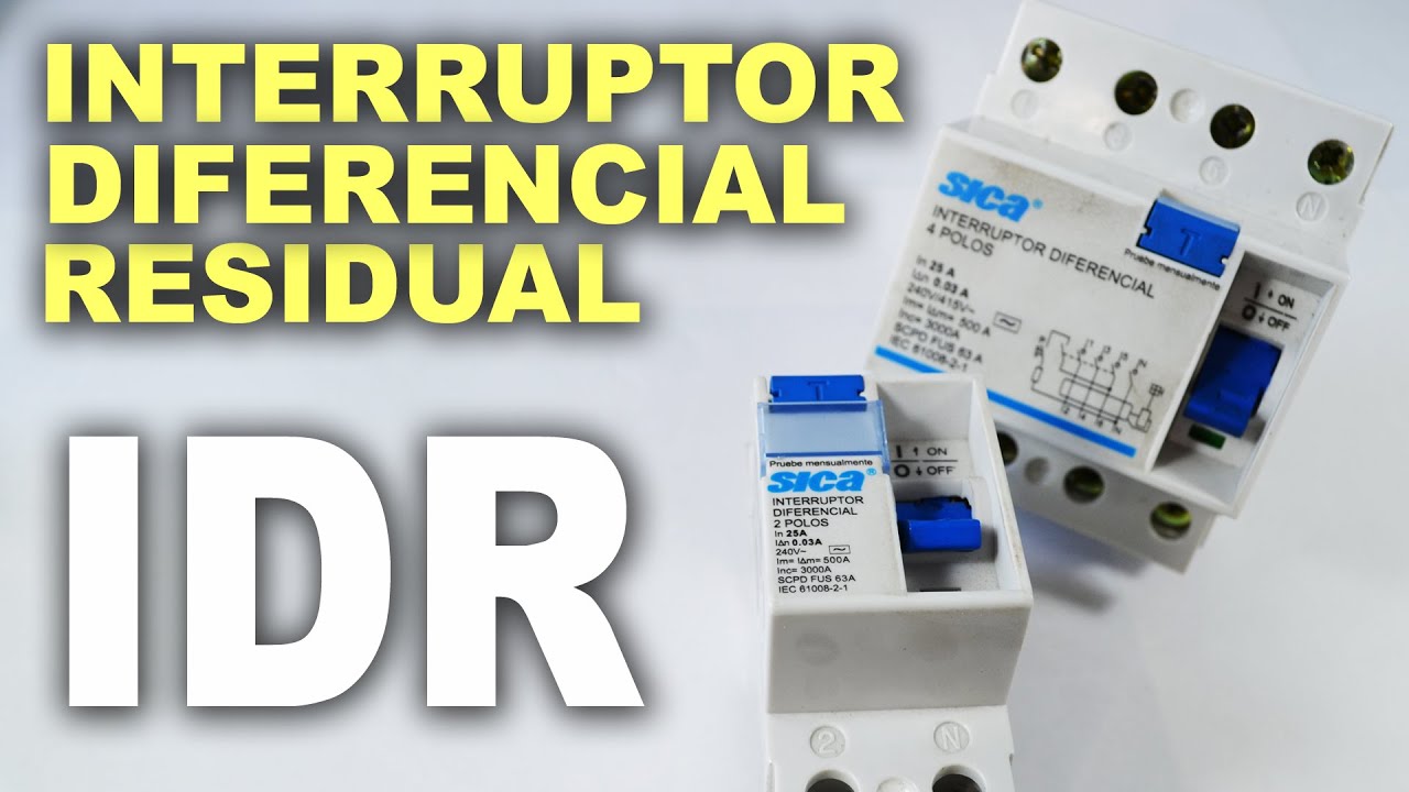 Interruptor diferencial residual - IDR! Funcionamento e como usar!