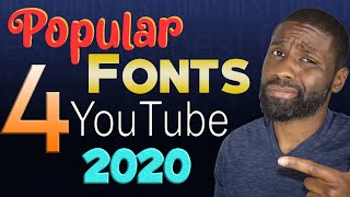 Best free fonts to use in YouTube videos 2020 | Free Dafont fonts