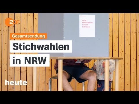 heute 19:00 Uhr vom 28.09.25 Stichwahlen in NRW, Debatte um Pflegegrad 1, UN-Sanktionen gegen Iran
