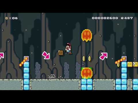 Underground cave of iceroad by しょう - Super Mario Maker - No Commentary 1bo