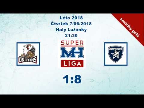 MH Superliga (Léto 2018) Griffins vs. Raptors 1:8 - sestřih gólů