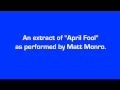 Backmasking 'April Fool' by Matt Monro