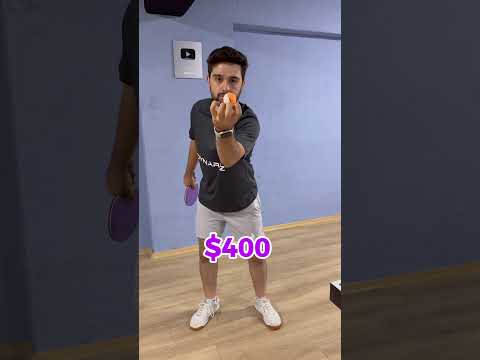 $400 vs $20 Table Tennis Colorfull Racket 💜💚 #pingpong #trickshot #卓球 #tischtennis #tennisdetable